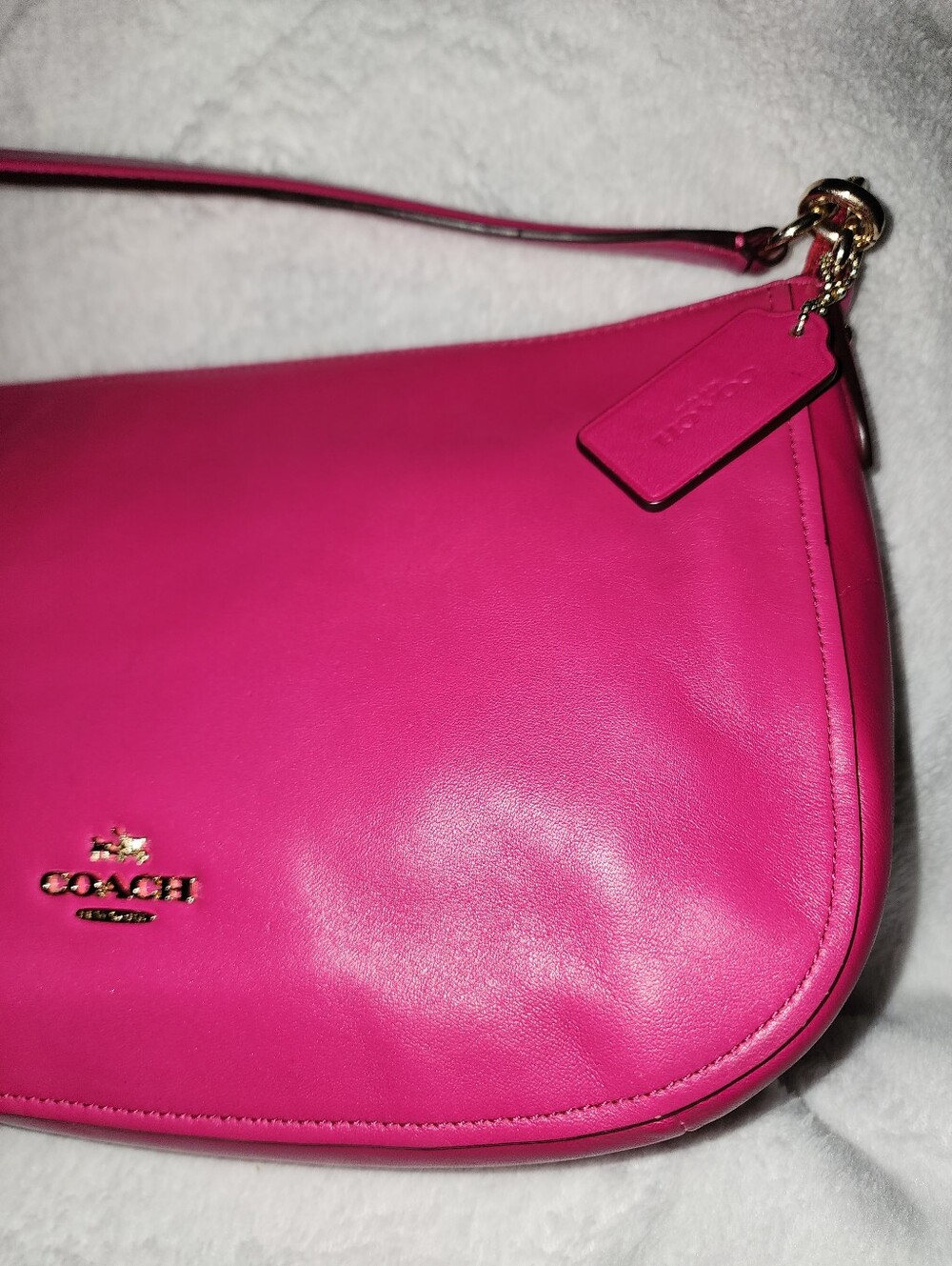 Coach Chelsea Pink Two-Way Crossbody/Shoulder Bag - Picture 8 of 9